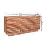 Gironde Acacia Wood 2 Door 3 Drawer Sideboard In Natural Finish