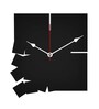 Gisela Engineered Wood Black Wall Clock