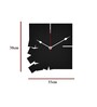 Gisela Engineered Wood Black Wall Clock