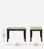 Gistel Sheesham Wood 4 Seater Dining Set With Marble Top In Scratch Resistant Provincial Teak Finish