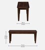 Gistel Sheesham Wood 6 Seater Dining Set In Scratch Resistant Provincial Teak Finish With Bench