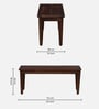 Gistel Sheesham Wood 6 Seater Dining Set In Scratch Resistant Provincial Teak Finish With Bench