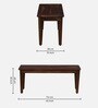 Gistel Sheesham Wood 6 Seater Dining Set In Scratch Resistant Provincial Teak Finish With Bench