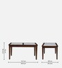 Gistel Sheesham Wood 6 Seater Dining Set In Scratch Resistant Provincial Teak Finish With Bench
