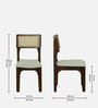 Gistel Sheesham Wood Dining Chair set of 2 In Scratch Resistant Provincial Teak Finish
