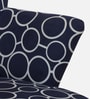 Mantra Fabric Wing Chair In Blue Colour