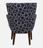 Mantra Fabric Wing Chair In Blue Colour
