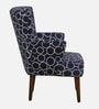Mantra Fabric Wing Chair In Blue Colour