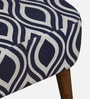 Mantra Fabric Wing Chair In White & Blue Colour