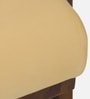 Dusk Suede Velvet Fabric Arm Chair In Yellow Colour