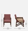 Dusk Fabric Arm Chair In Champagne Colour