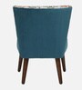 Aura Suede Velvet Fabric Arm Chair In Green and Multi Colour