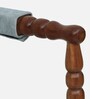 Poise Sheesham Wood Rocking Chair In Blue Colour