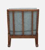 Poise Sheesham Wood Rocking Chair In Blue Colour