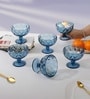 Giva Dark Blue Ice Cream Bowl Set Of 6