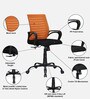 Giza Breathable Mesh Ergonomic Chair in Orange & Black Colour