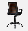 Giza Breathable Mesh Ergonomic Chair in Orange & Black Colour