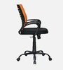 Giza Breathable Mesh Ergonomic Chair in Orange & Black Colour