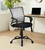 Giza Plus Mid Back Breathable Mesh Ergonomic Chair In Black Colour