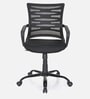 Giza Plus Breathable Mesh Mid Back Ergonomic Chair In Black Color