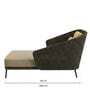 Giza Wicker Outdoor Lounger In Light Brown Colour
