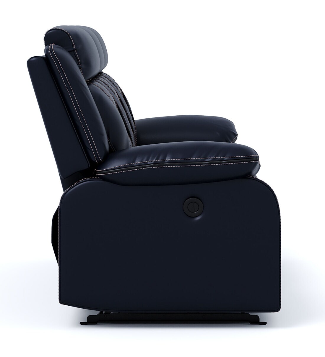 Buy Gladious Leatherette Motorized 3 Seater Recliner In Midnight Blue Colour By Estre Online 2088