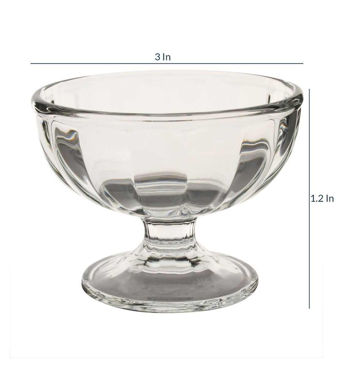 Buy 205 ML Glass Dessert Bowls Set of 6 by Ocean Online Dessert Bowls