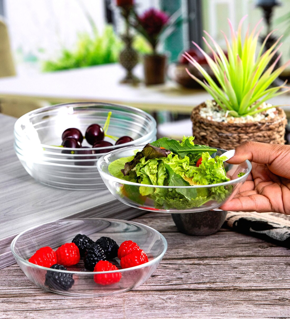 Glass Snack Bowl set of 6pcs