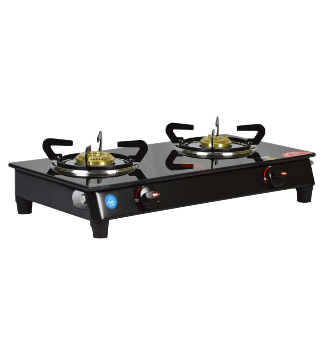 Buy Glee 2 Brass Burners Manual Glass Gas Stove (Model No GLN2BR