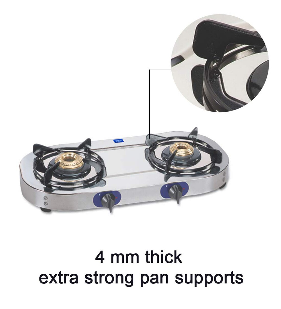 Buy Glen 1026 SSBB 2 Burner Stainless Steel LPG Gas Stove Online Gas