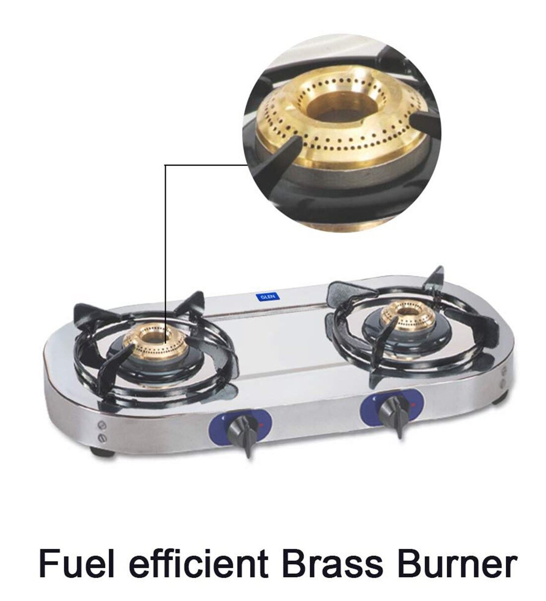 Buy Glen 1026 SSBB 2 Burner Stainless Steel LPG Gas Stove Online Gas