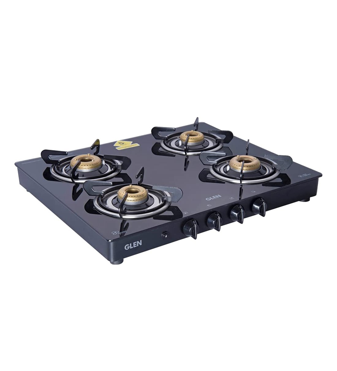 Buy Glen 1031 GT 4 Burners Gas Stove With Glass Top in Black Colour at