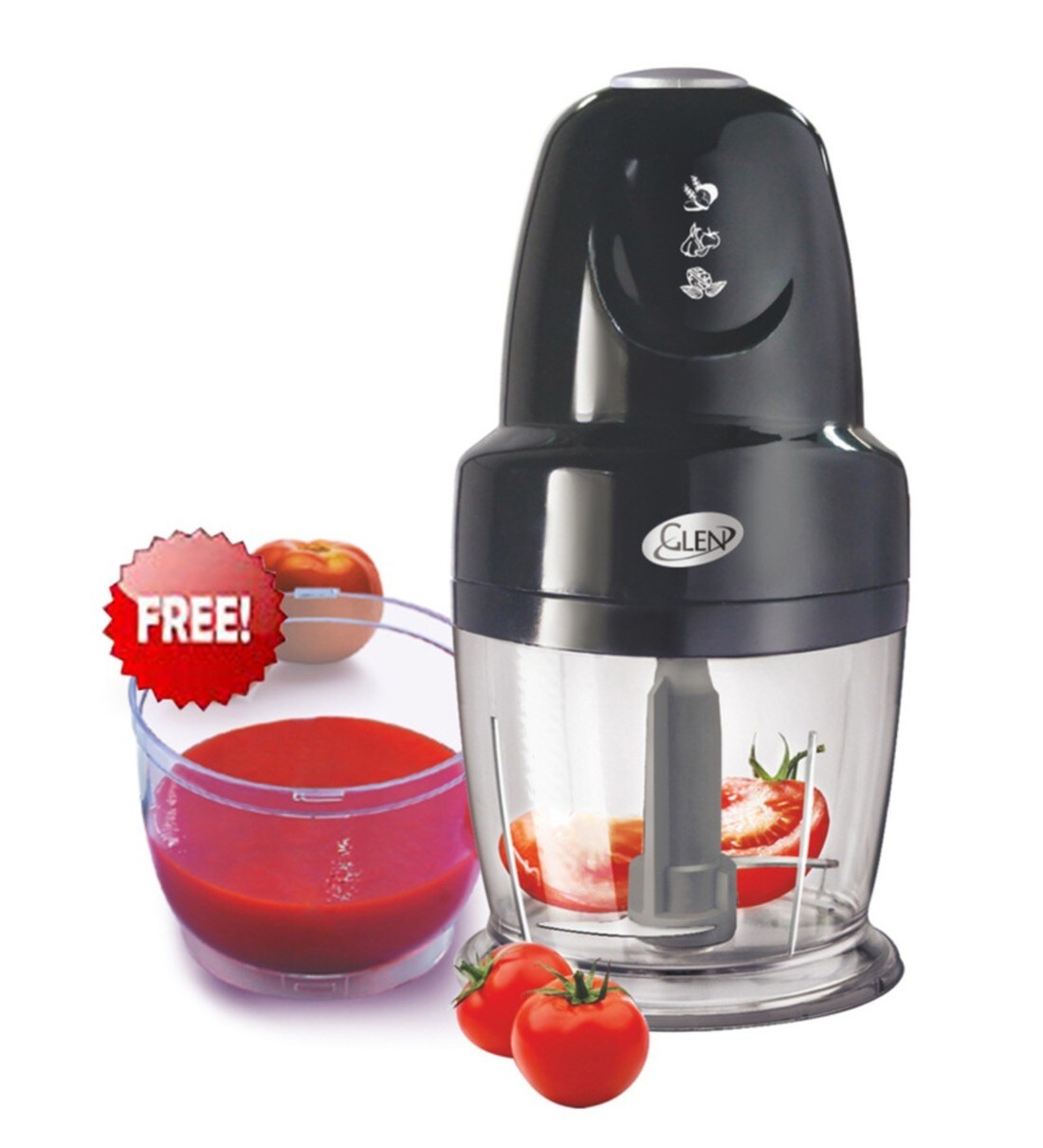 Buy Glen 250W Black Electric Chopper (Model No SA4043PLUSBLK) Online