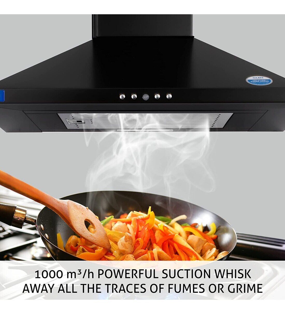 Buy Glen 6049 60cm 1000 Wall Mounted Chimney Online WallMounted