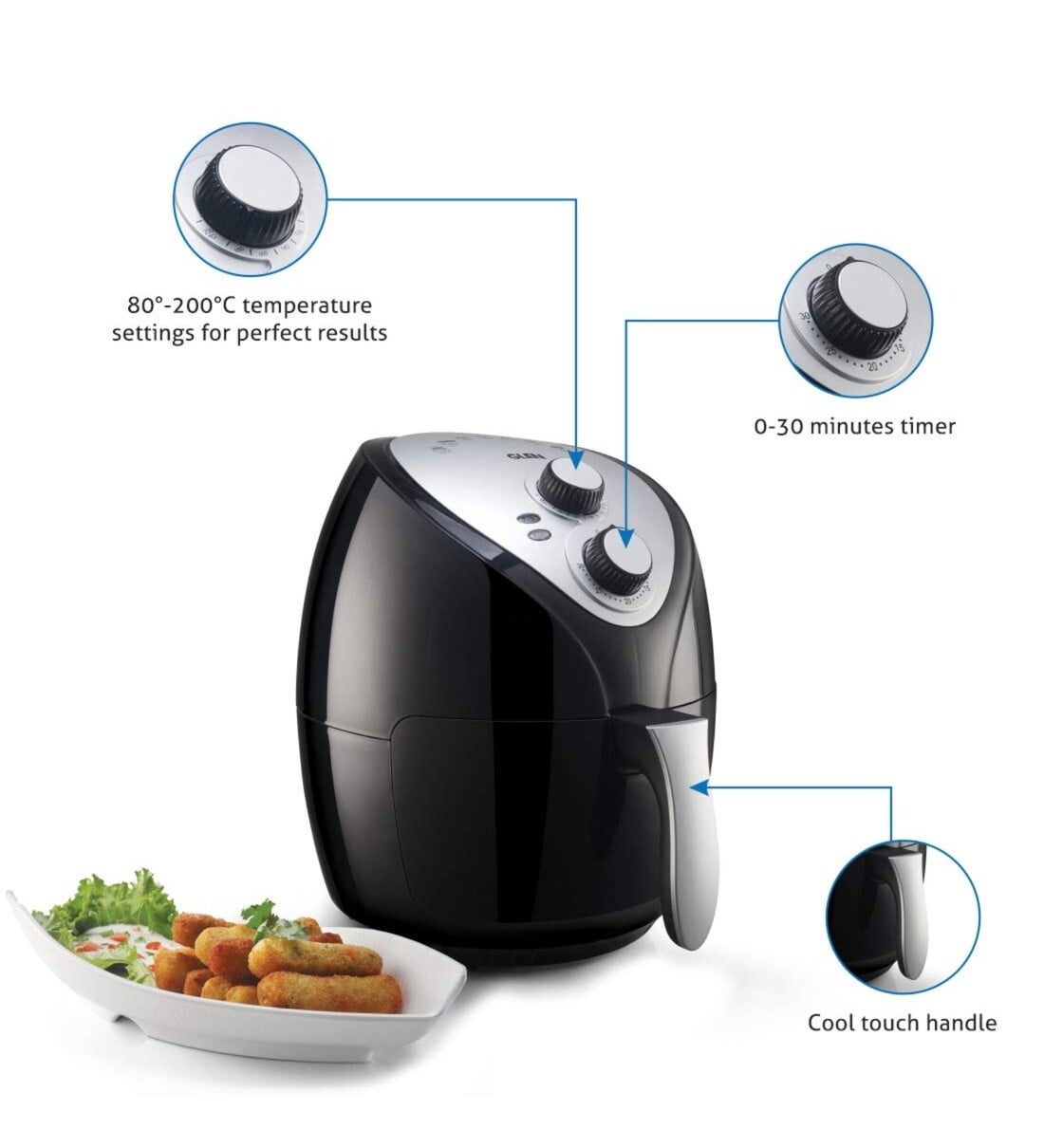 Buy GLEN SA 3041 2.8L Air Fryer Online Fryers Fryers Appliances Pepperfry Product