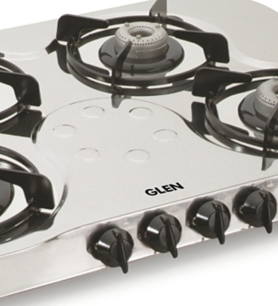 Buy Glen 4 Aluminium Burners Manual Stainless steel Gas Stove (Model No