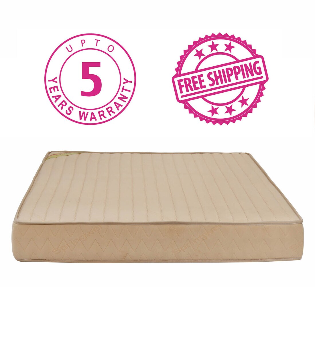 Buy Gloria Green 78X66X6 Inch Double Bed Mattress by Springwel at