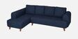 Gladiator Boucle Fabric LHS 6 Seater Sectional Sofa In Ink Blue Colour
