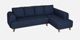 Gladiator Boucle Fabric RHS 6 Seater Sectional Sofa In Ink Blue Colour