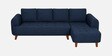 Gladiator Boucle Fabric RHS 6 Seater Sectional Sofa In Ink Blue Colour