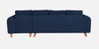 Gladiator Boucle Fabric RHS 6 Seater Sectional Sofa In Ink Blue Colour