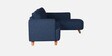 Gladiator Boucle Fabric RHS 6 Seater Sectional Sofa In Ink Blue Colour