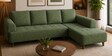 Gladiator Boucle Fabric RHS 6 Seater Sectional Sofa In Sage Brush Colour