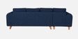Gladiator Fabric LHS 6 Seater Sectional Sofa In Ink Blue Colour