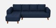 Gladiator Fabric LHS 6 Seater Sectional Sofa In Ink Blue Colour