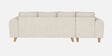 Gladiator Fabric LHS 6 Seater Sectional Sofa In Oat Cream Colour