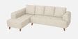 Gladiator Fabric LHS 6 Seater Sectional Sofa In Oat Cream Colour