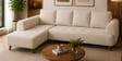 Gladiator Fabric LHS 6 Seater Sectional Sofa In Oat Cream Colour
