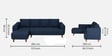 Gladiator Fabric RHS 6 Seater Sectional Sofa In Ink Blue Colour Gladiator Fabric RHS 6 Seater Sectional Sofa In Ink Blue Colour