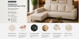Gladiator Fabric RHS 6 Seater Sectional Sofa In Oat Cream Colour Gladiator Fabric RHS 6 Seater Sectional Sofa In Oat Cream Colour
